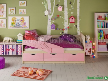 Детская кровать Дельфин 2000 Розовый
