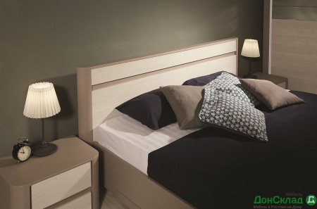 Модульная спальня Лацио Кровать 1400 Серый камень
