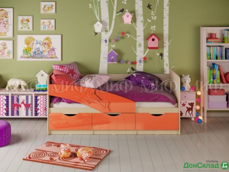 Детская кровать Дельфин 2000 Оранжевый
